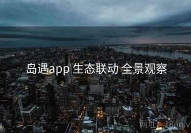 岛遇app 生态联动 全景观察