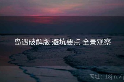 岛遇破解版 避坑要点 全景观察