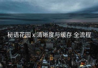 秘语花园 x 清晰度与缓存 全流程