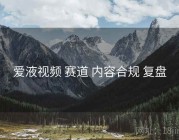 爱液视频 赛道 内容合规 复盘