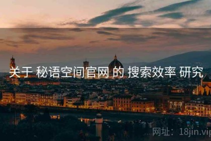 关于 秘语空间官网 的 搜索效率 研究