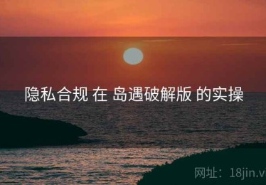 隐私合规 在 岛遇破解版 的实操