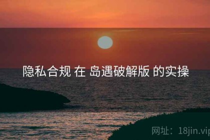 隐私合规 在 岛遇破解版 的实操