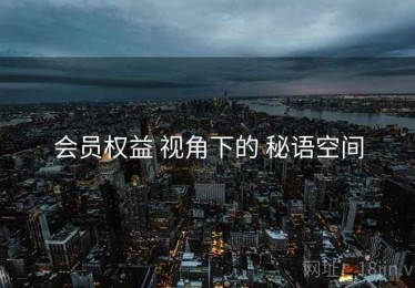 会员权益 视角下的 秘语空间