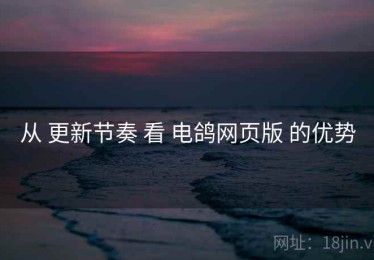 从 更新节奏 看 电鸽网页版 的优势