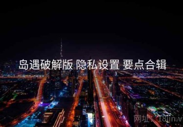 岛遇破解版 隐私设置 要点合辑