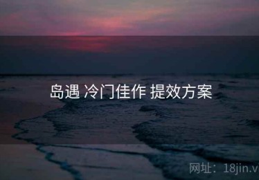 岛遇 冷门佳作 提效方案