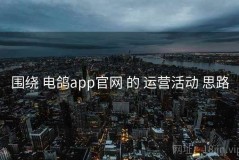 围绕 电鸽app官网 的 运营活动 思路