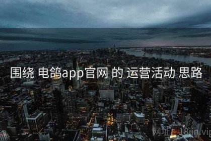围绕 电鸽app官网 的 运营活动 思路