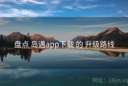 盘点 岛遇app下载 的 升级路线