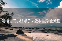 秘语空间小徐崽子 x 版本差异 全流程