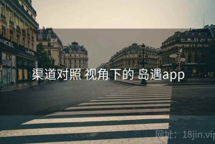 渠道对照 视角下的 岛遇app