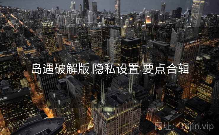 岛遇破解版 隐私设置 要点合辑