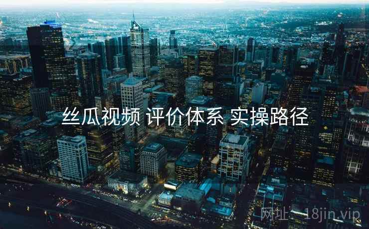 丝瓜视频 评价体系 实操路径