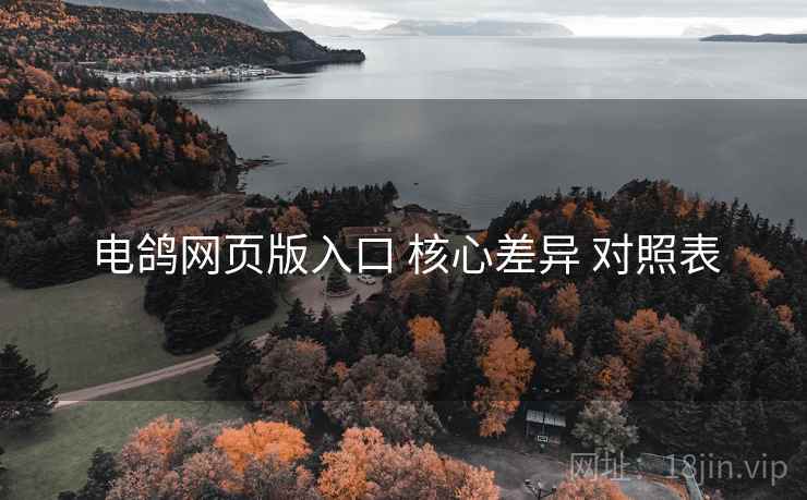电鸽网页版入口 核心差异 对照表