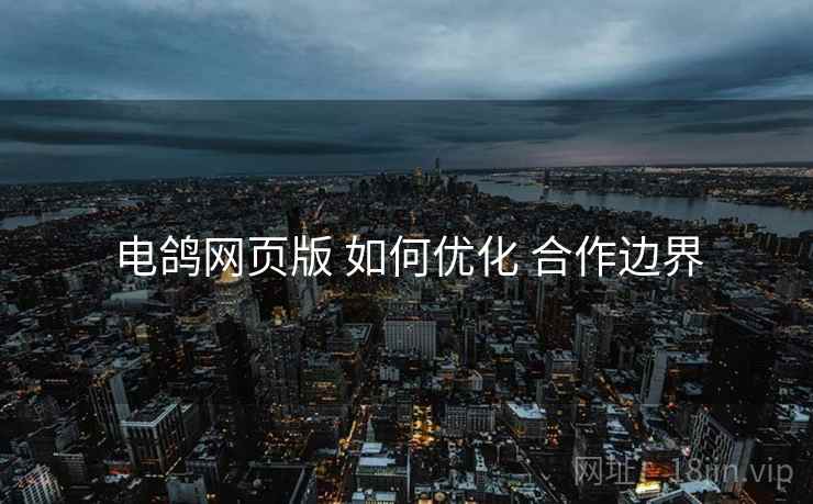电鸽网页版 如何优化 合作边界