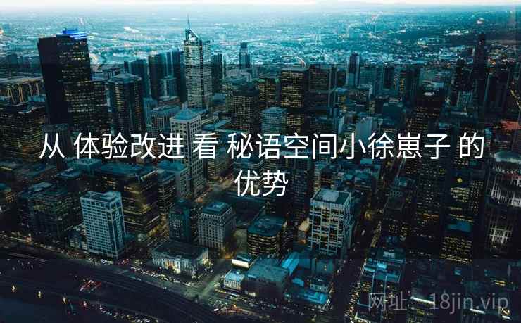 从 体验改进 看 秘语空间小徐崽子 的优势