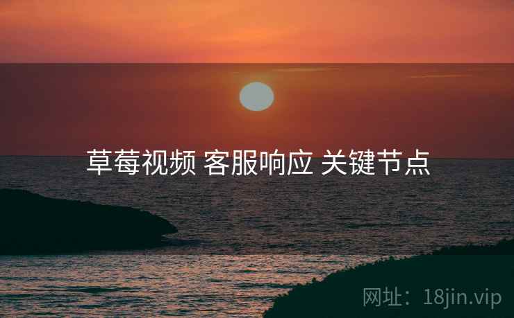 草莓视频 客服响应 关键节点