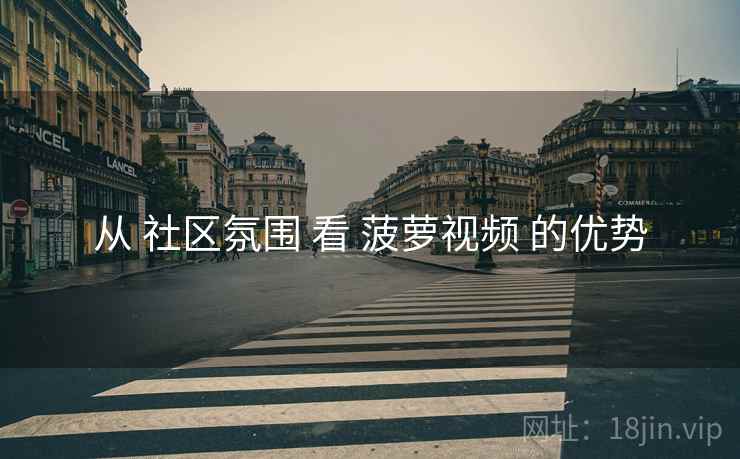 从 社区氛围 看 菠萝视频 的优势