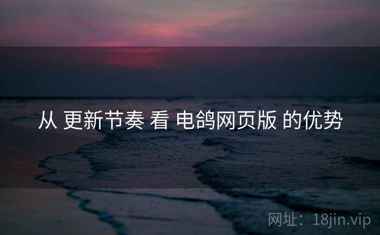 从 更新节奏 看 电鸽网页版 的优势