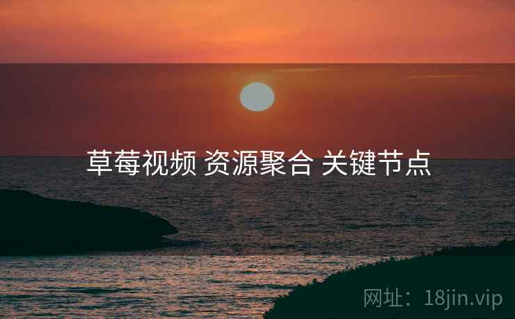 草莓视频 资源聚合 关键节点