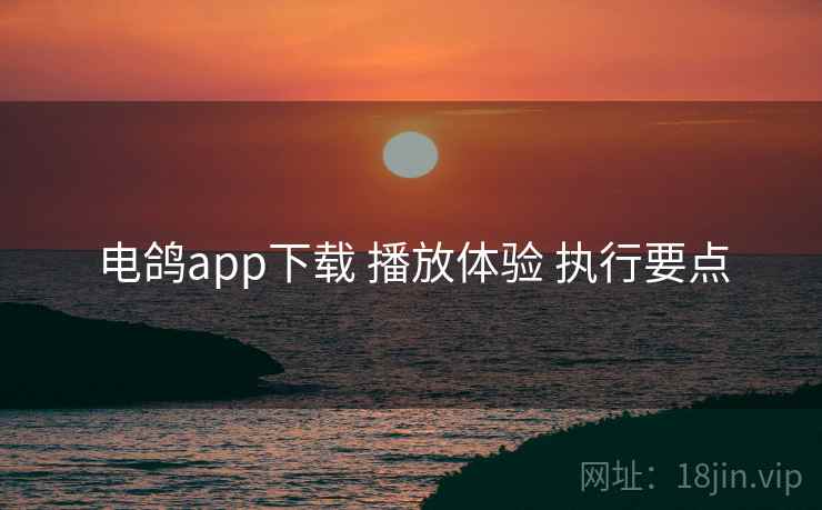 电鸽app下载 播放体验 执行要点